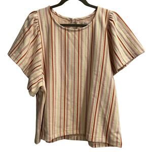 Madewell Multicolor Striped Blouse